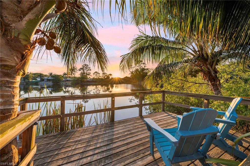 1155 12th Street North Naples, FL 34102 - Photo 5 of 18 Deck with a water view