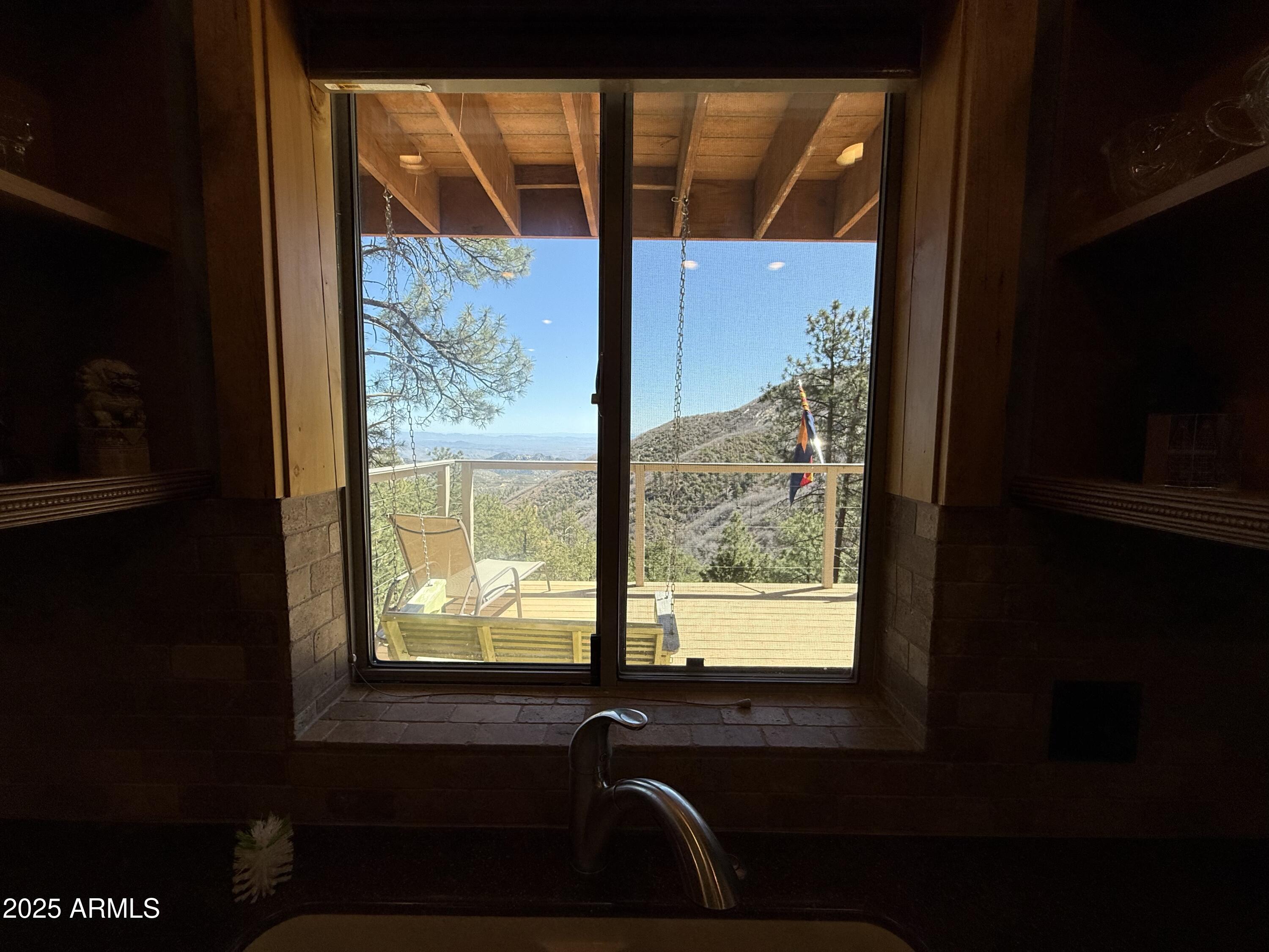 24930 South Horsethief Basin Road Crown King, AZ 86343 - Photo 43 of 57 Views from the kitchen sink