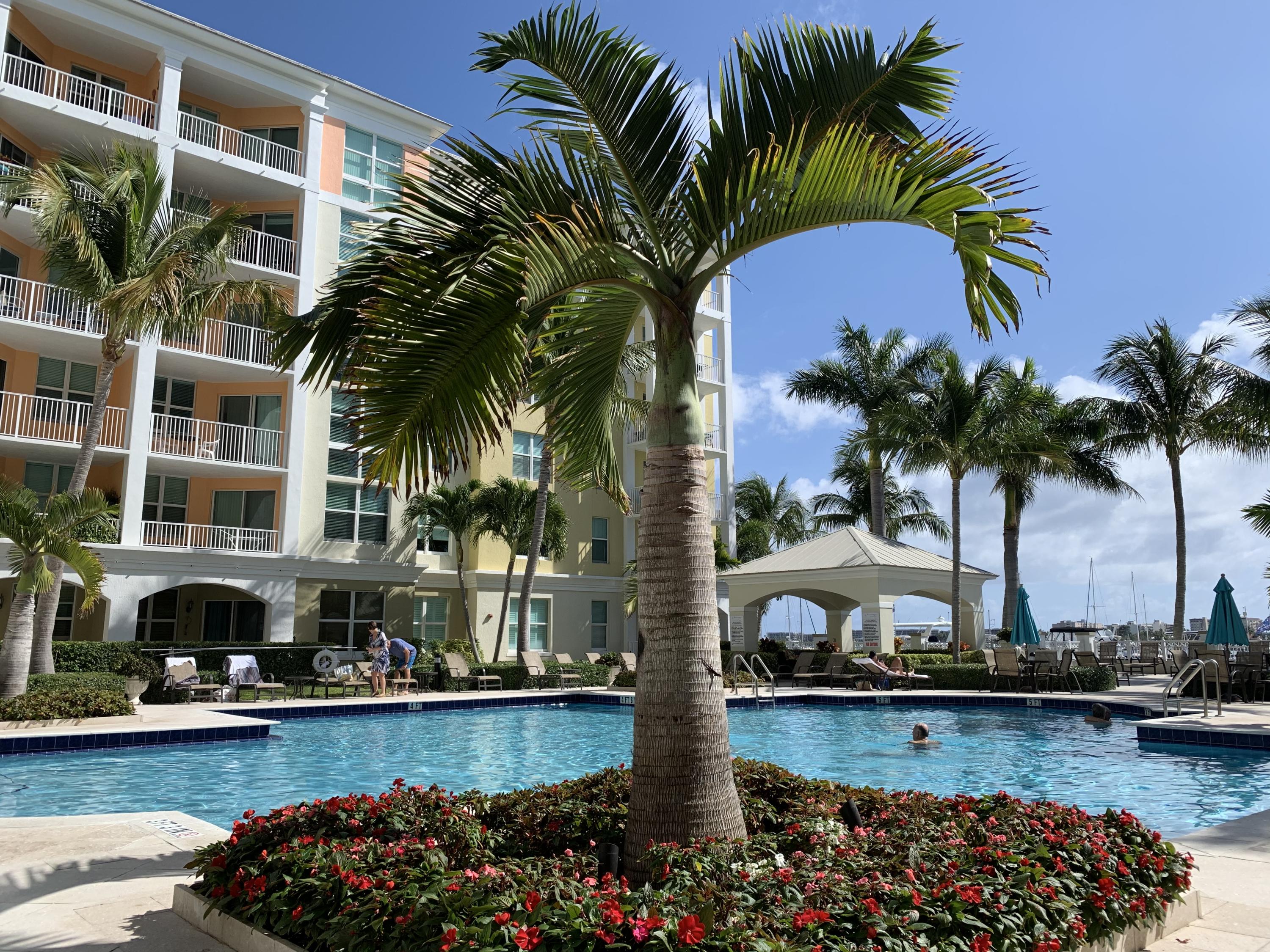 802 West Windward Way, Unit PH15 Lantana, FL 33462 - Photo 6 of 34 a view of a swimming pool and a chair
