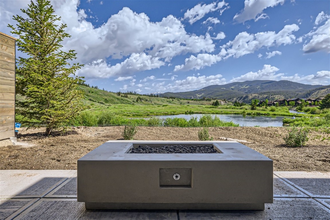 280 Monitor Drive Breckenridge, CO 80424 - Photo 30 of 50 Fire table on rear patio in recently completed home