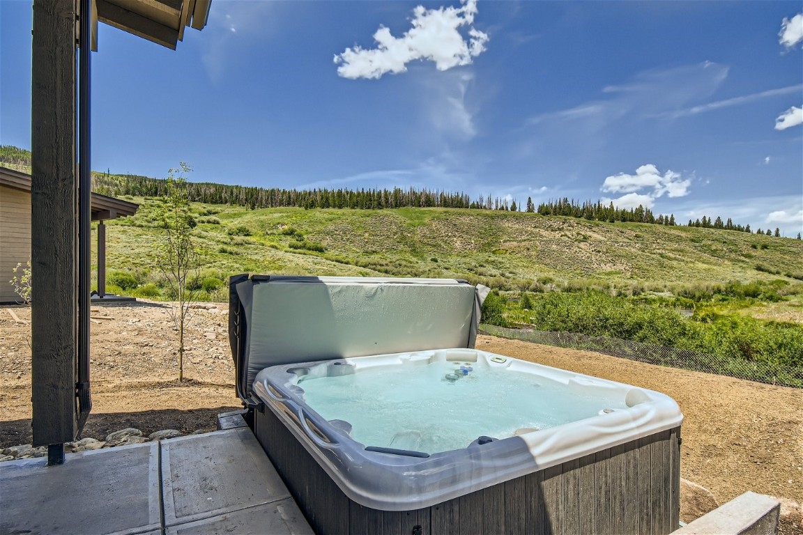 280 Monitor Drive Breckenridge, CO 80424 - Photo 32 of 50 Hot Tub overlooking the Blue River in recently completed home
