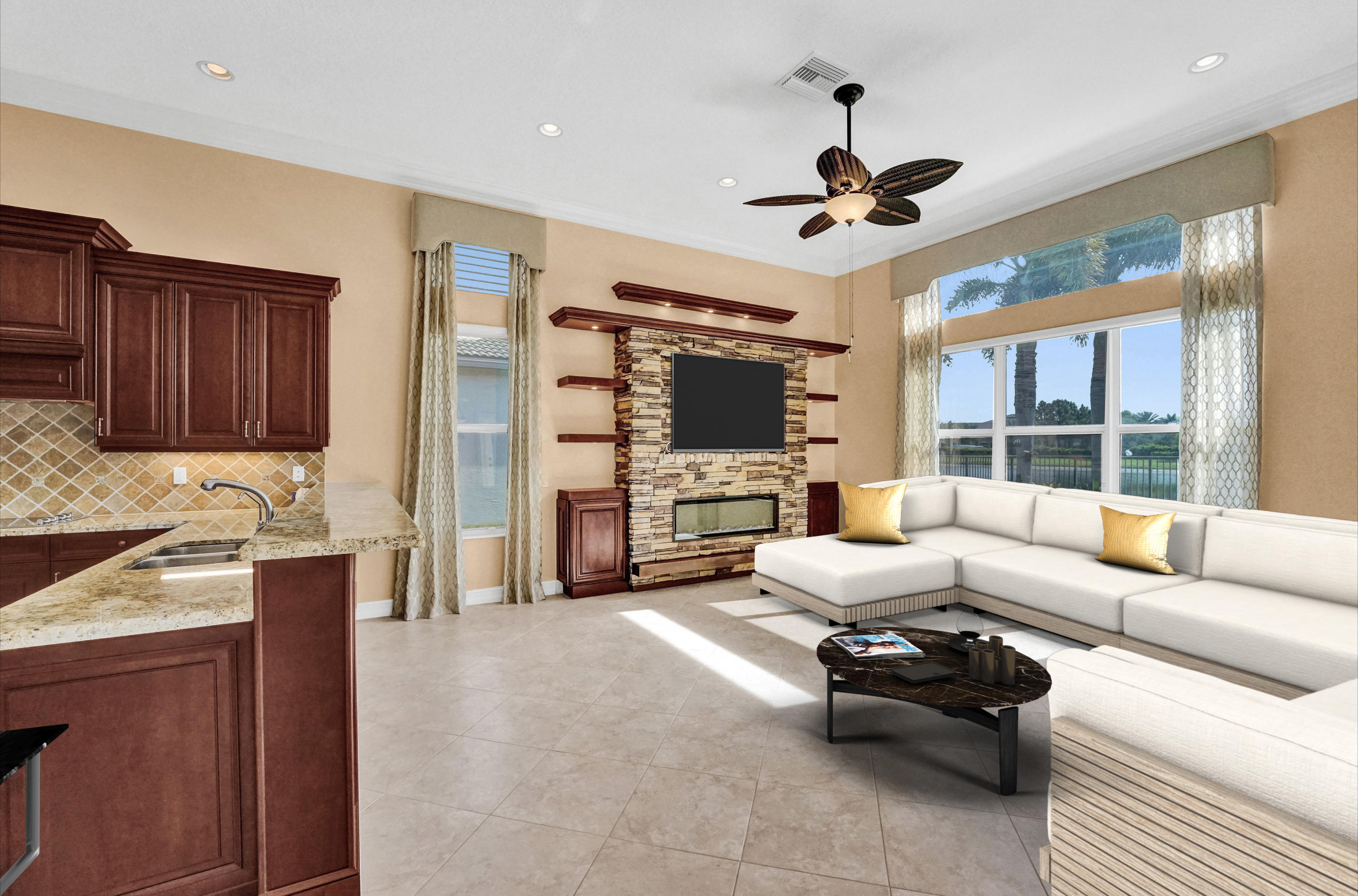 10720 Whitewind Circle Boynton Beach, FL 33473 - Photo 12 of 35 Staged Family Room