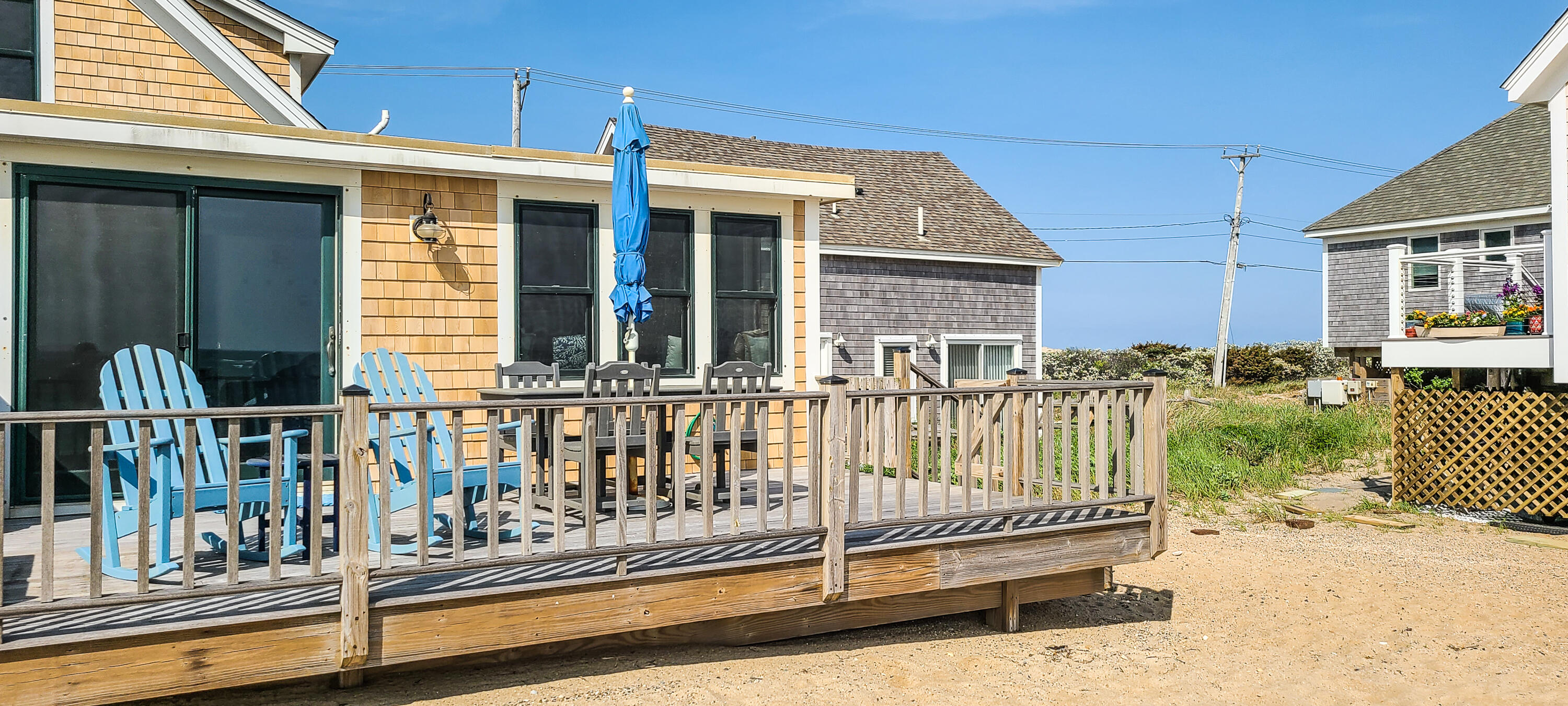 522 Shore Road, Unit 5 Truro, MA 02666 - Photo 28 of 28 a view of a house with a wooden deck