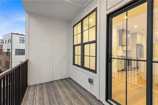 a view of front door