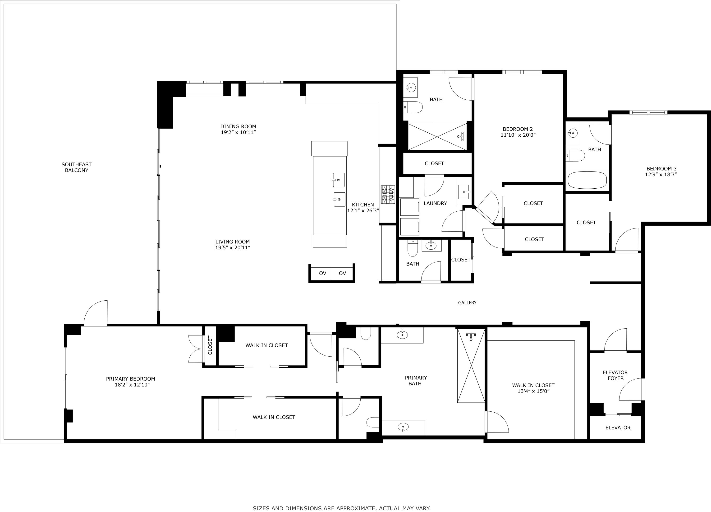 200 Southeast Mizner Boulevard, Unit 518 Boca Raton, FL 33432 - Photo 62 of 62 FLOORPLAN