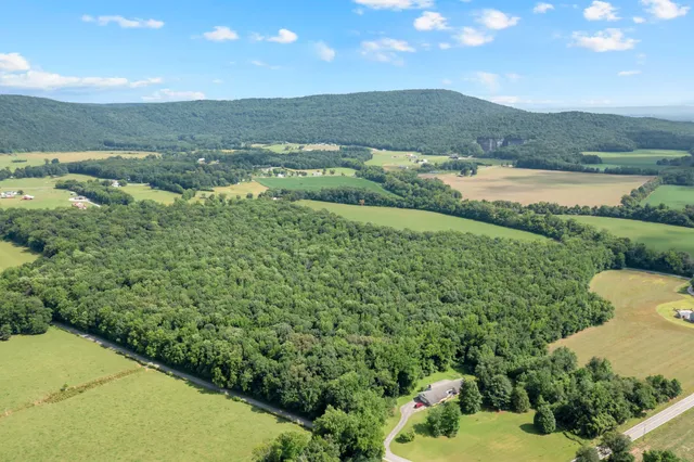 a view of an outdoor space and mountain view