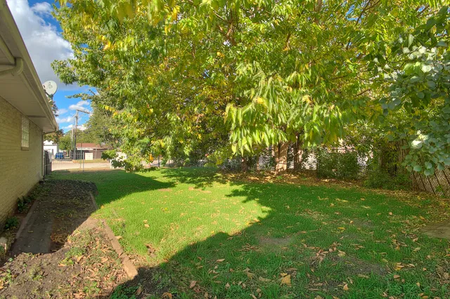 a view of yard with green space