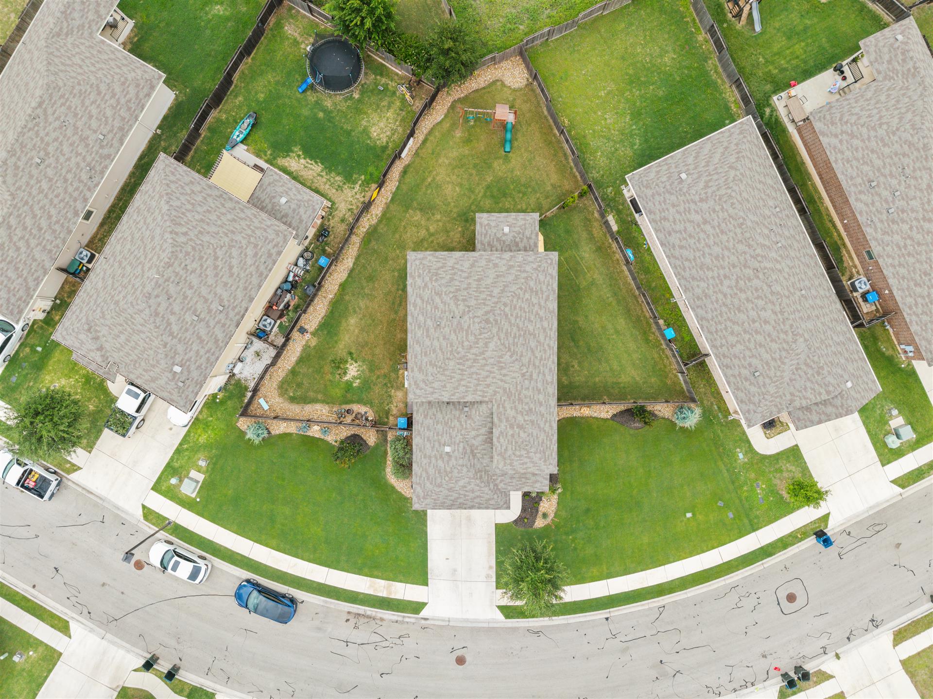 331 Mountain Valley Street Georgetown, TX 78628 - Photo 3 of 40 an aerial view of a residential houses with outdoor space and a street view
