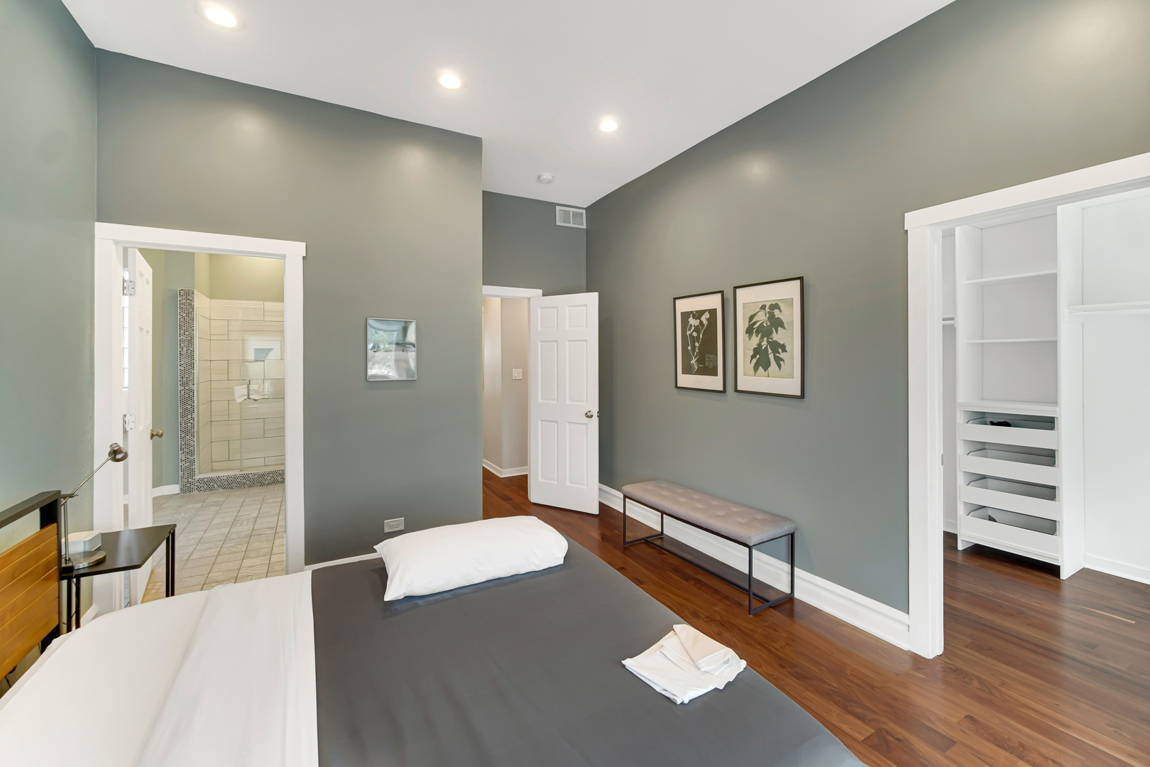 2123 West Adams Street Chicago, IL 60612 - Photo 18 of 29 a living room with furniture and a wooden floor