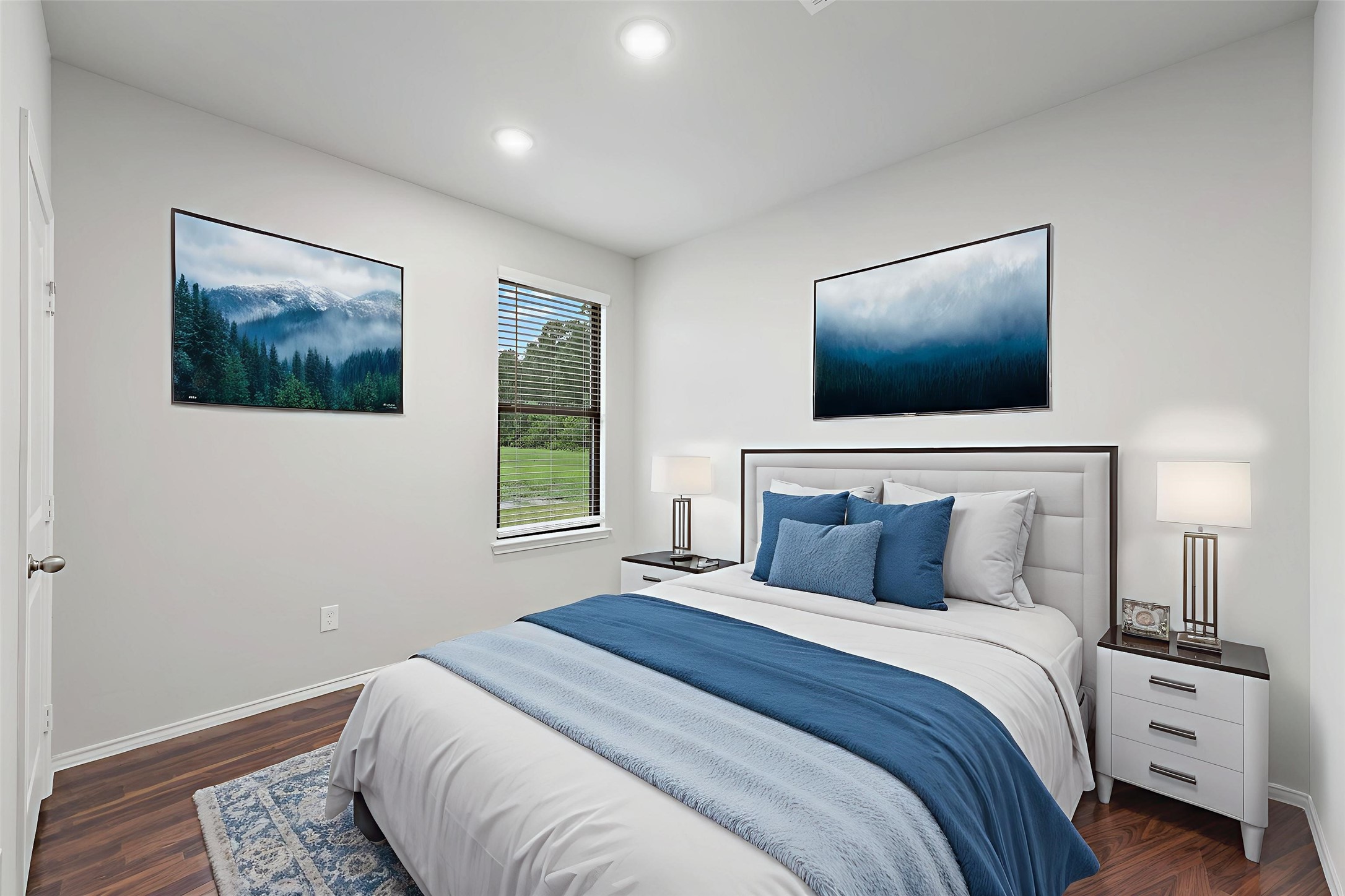 369 Byrd Drive Lufkin, TX 75901 - Photo 19 of 29 a bedroom with a large bed and a flat screen tv