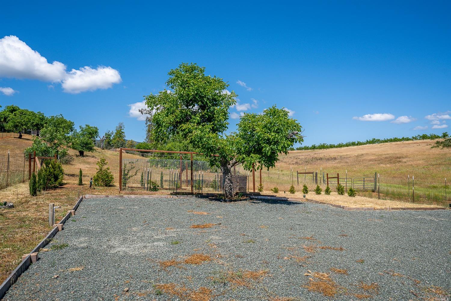 2192 Riggs Road Lakeport, CA 95453 - Photo 2 of 16 Garden beds, manual sprinklers with timers, fenced perimeter and secure gate.