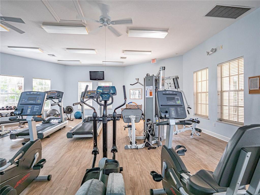 1344 Riverside Lane Vero Beach, FL 32963 - Photo 36 of 36 a view of a room with gym equipment