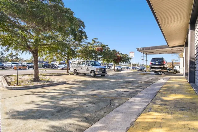 an aerial view of a city