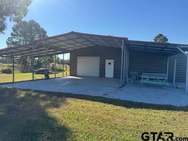a backyard of a house