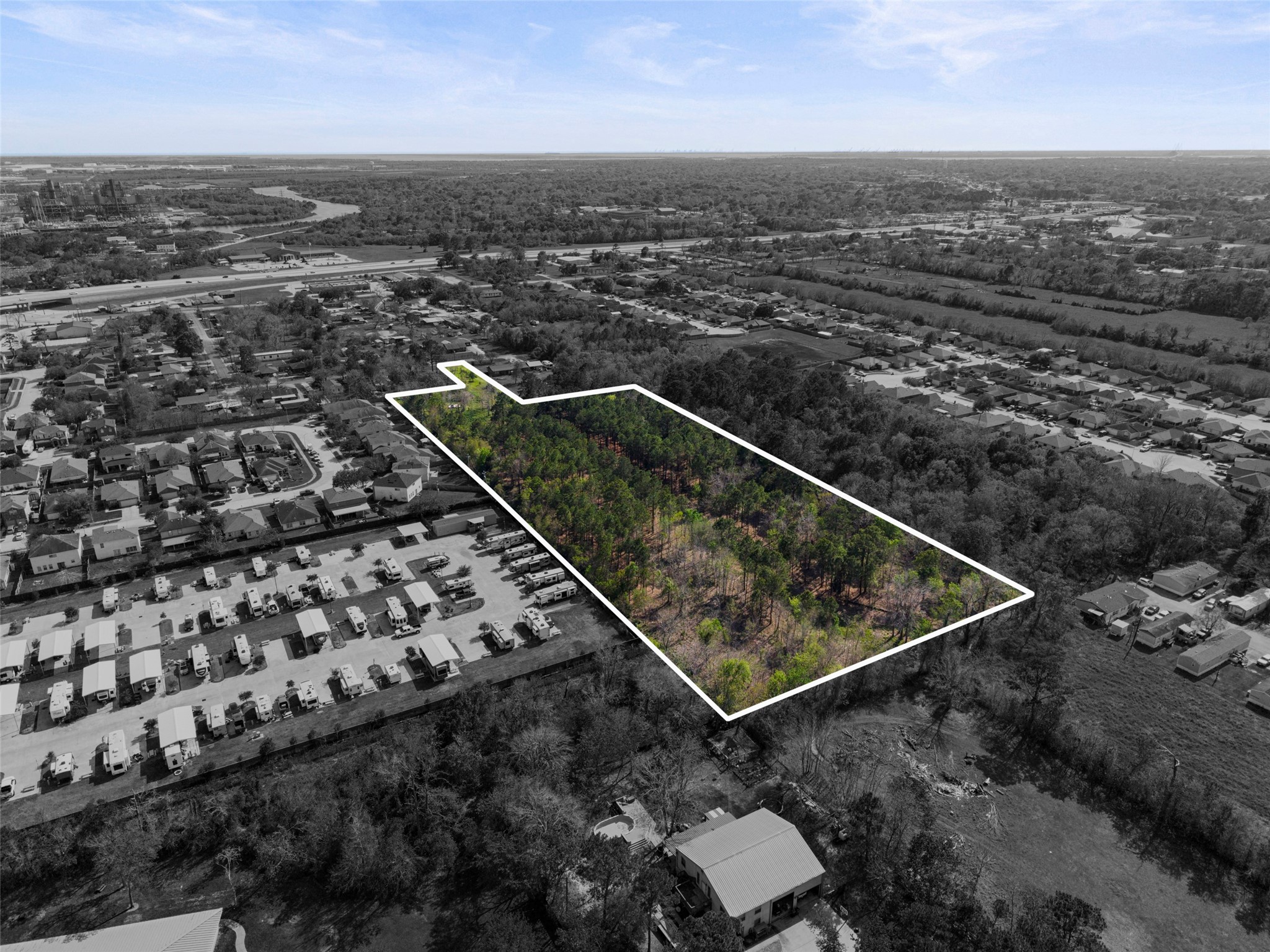 3414 Marvin Road Baytown, TX 77521 - Photo 3 of 12 an aerial view of multiple house
