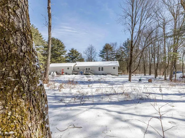 a view of a house with a patio