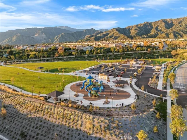 a view of a city with an ocean