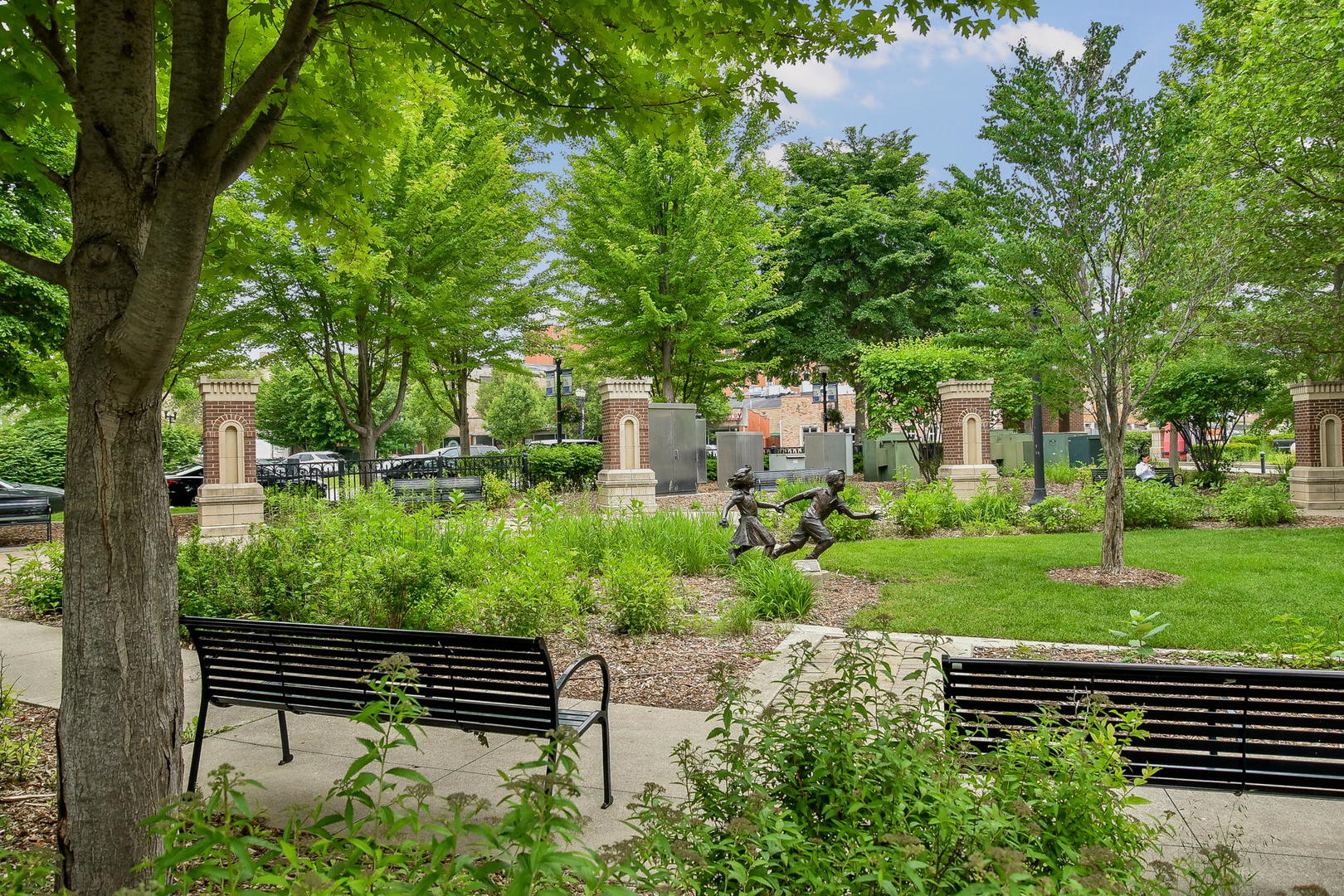 81 Sweetflag Circle Elgin, IL 60124 - Photo 41 of 51 a view of a bench in a garden