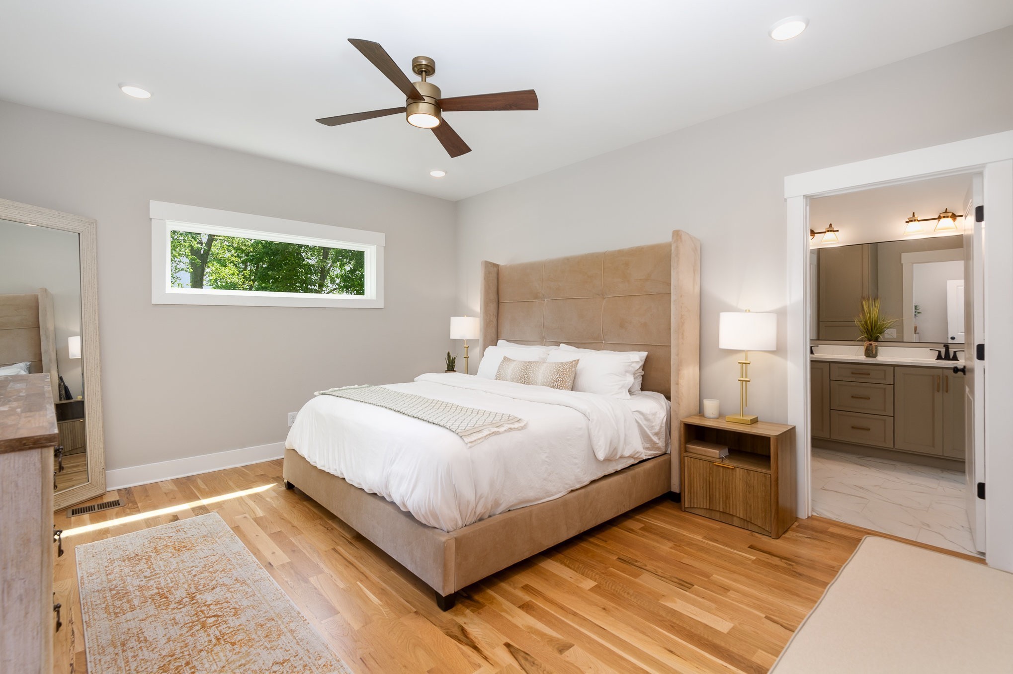 4345 South Garrett Road Springfield, TN 37172 - Photo 13 of 30 a bedroom with a bed and a view of kitchen