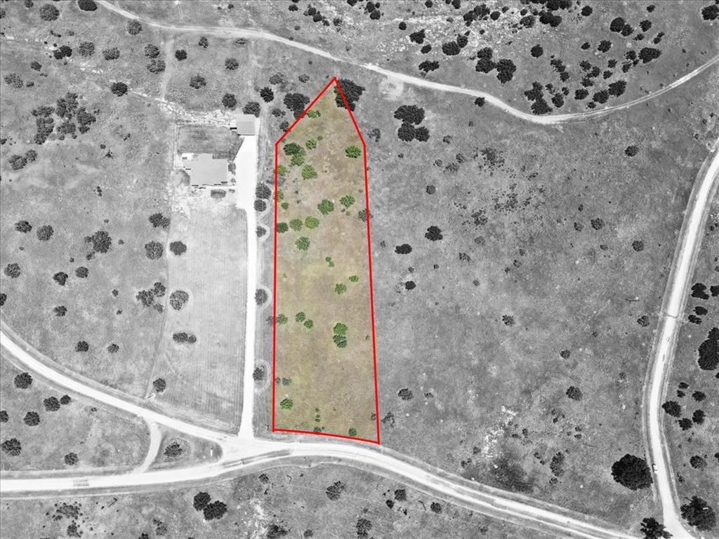 Lot 77 Lake Shore Loop Graford, TX 76449 - Photo 9 of 20 Aerial View of Lot Featuring Property Parcel Outlined