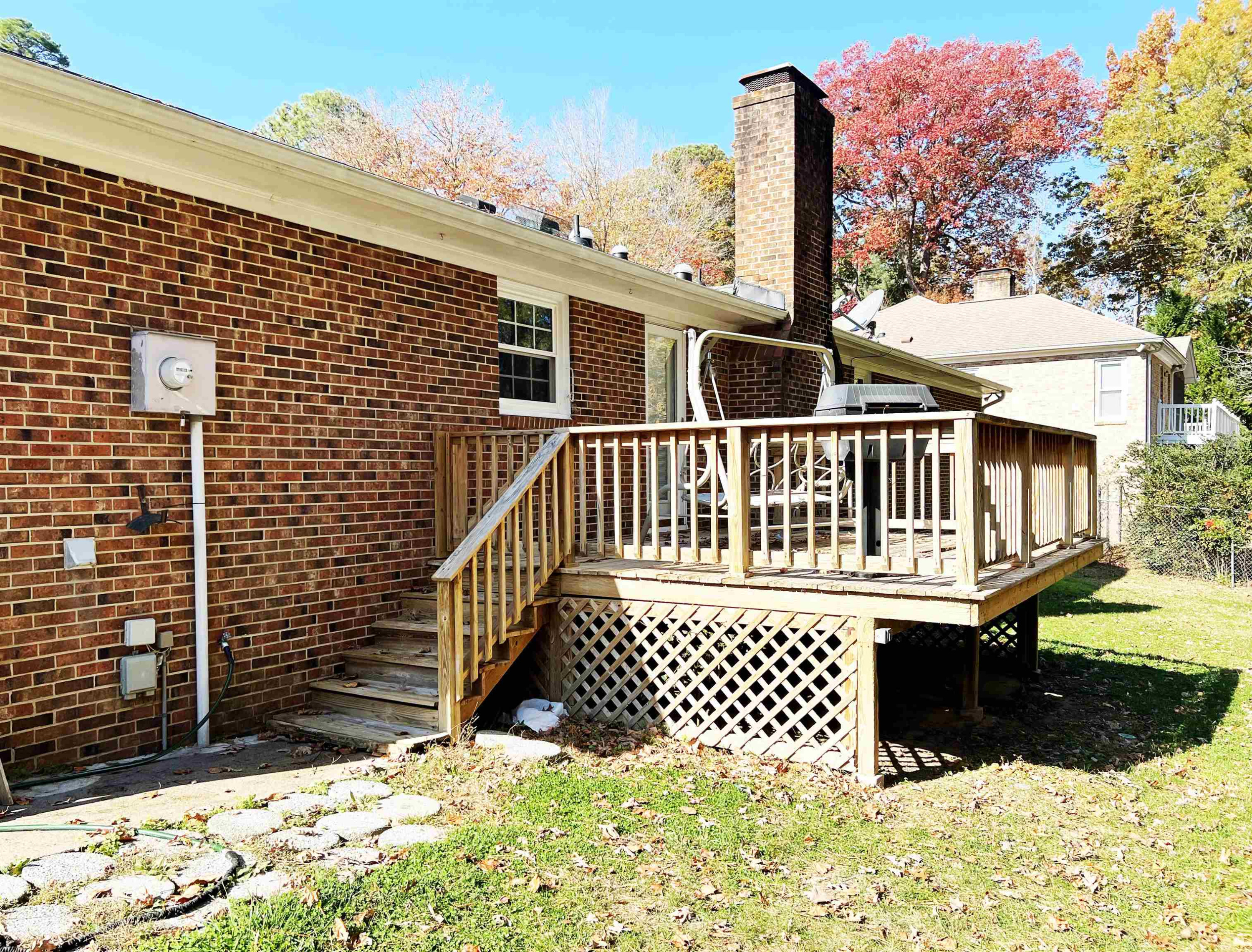 714 Duluth Street Durham, NC 27705 - Photo 3 of 5 a view of a deck with a wooden fence