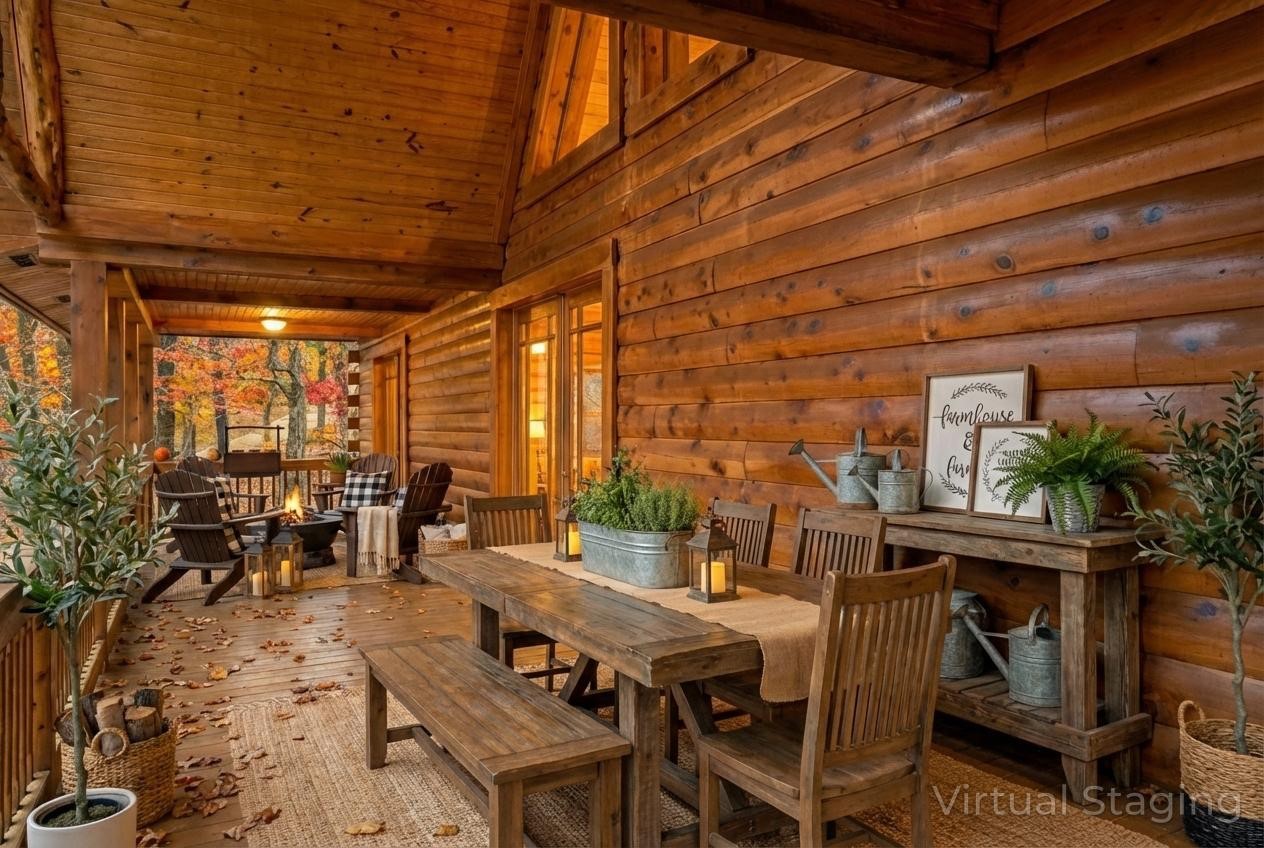 22 Roberts Lane Cadiz, KY 42211 - Photo 49 of 84 a view of an outside dining space with furniture
