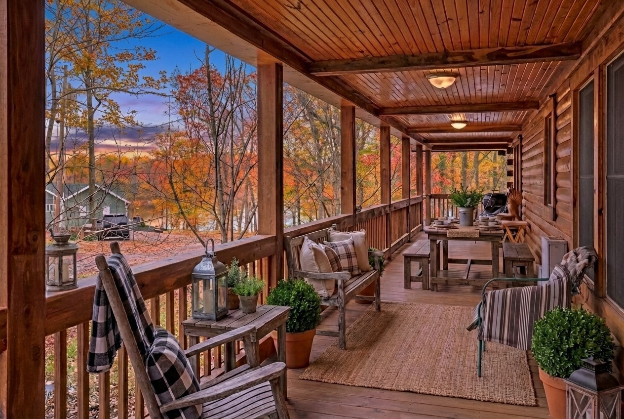 22 Roberts Lane Cadiz, KY 42211 - Photo 52 of 84 a view of an chairs and table in the balcony