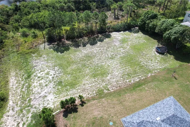 a view of backyard with green space