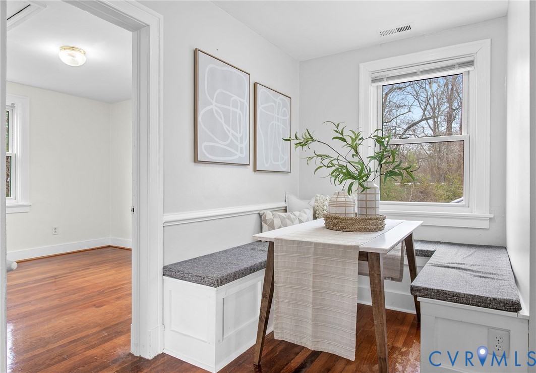 609 Woodstock Road Richmond, VA 23224 - Photo 9 of 33 a view of kitchen with cabinets and wooden floor