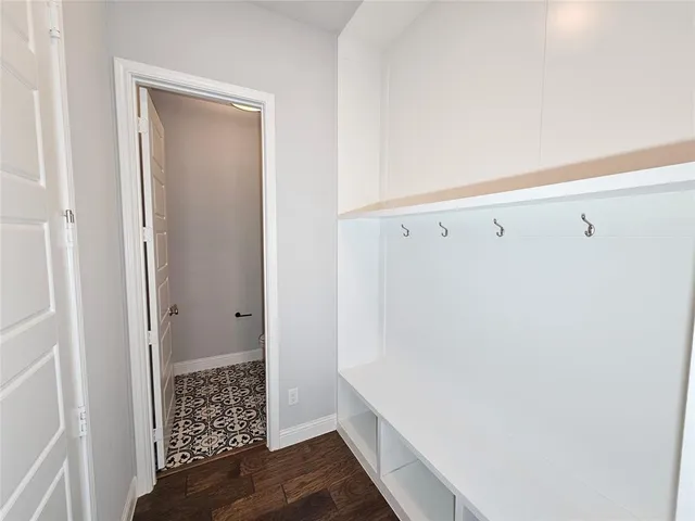 a view of closet area