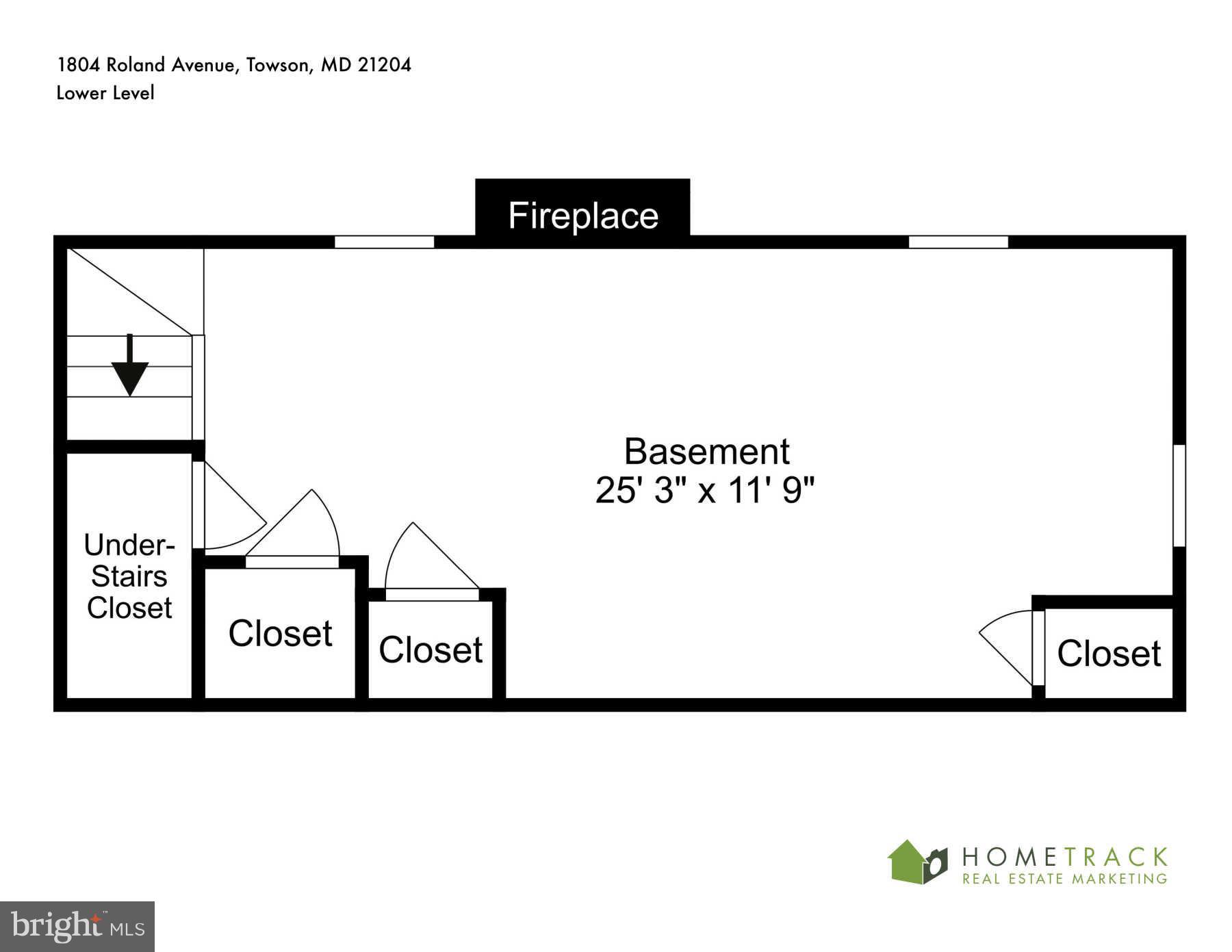 1804 Roland Avenue Towson, MD 21204 - Photo 30 of 30 Lower Level Floor Plan