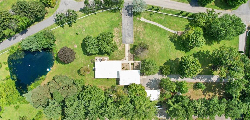 124 McBride Hill Road Butler, PA 16002 - Photo 6 of 41 an aerial view of residential house with outdoor space and trees all around