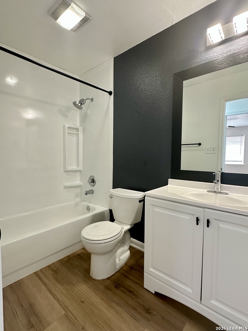 2012 Balsam Way Round Rock, TX 78665 - Photo 17 of 20 a bathroom with a sink toilet a mirror and shower