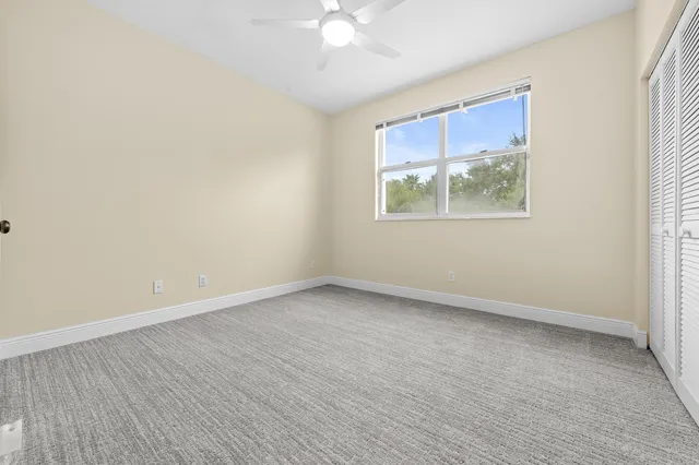 an empty room with window