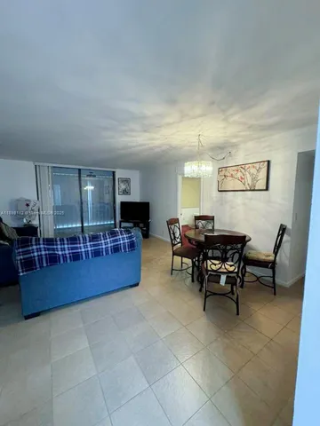 a view of a dining area with furniture
