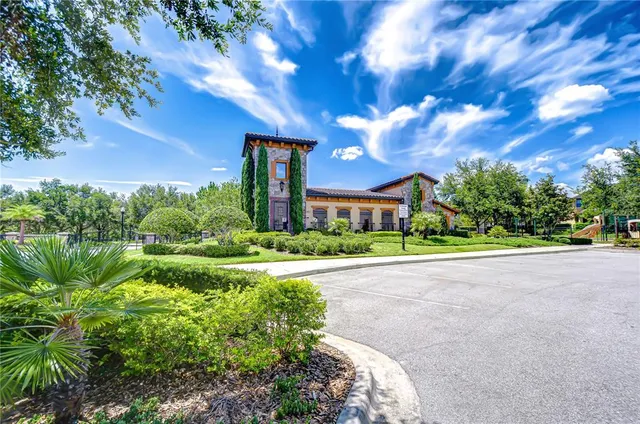 a view of swimming pool with outdoor seating