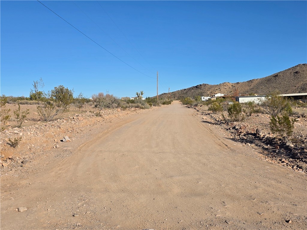 Road leading to the property