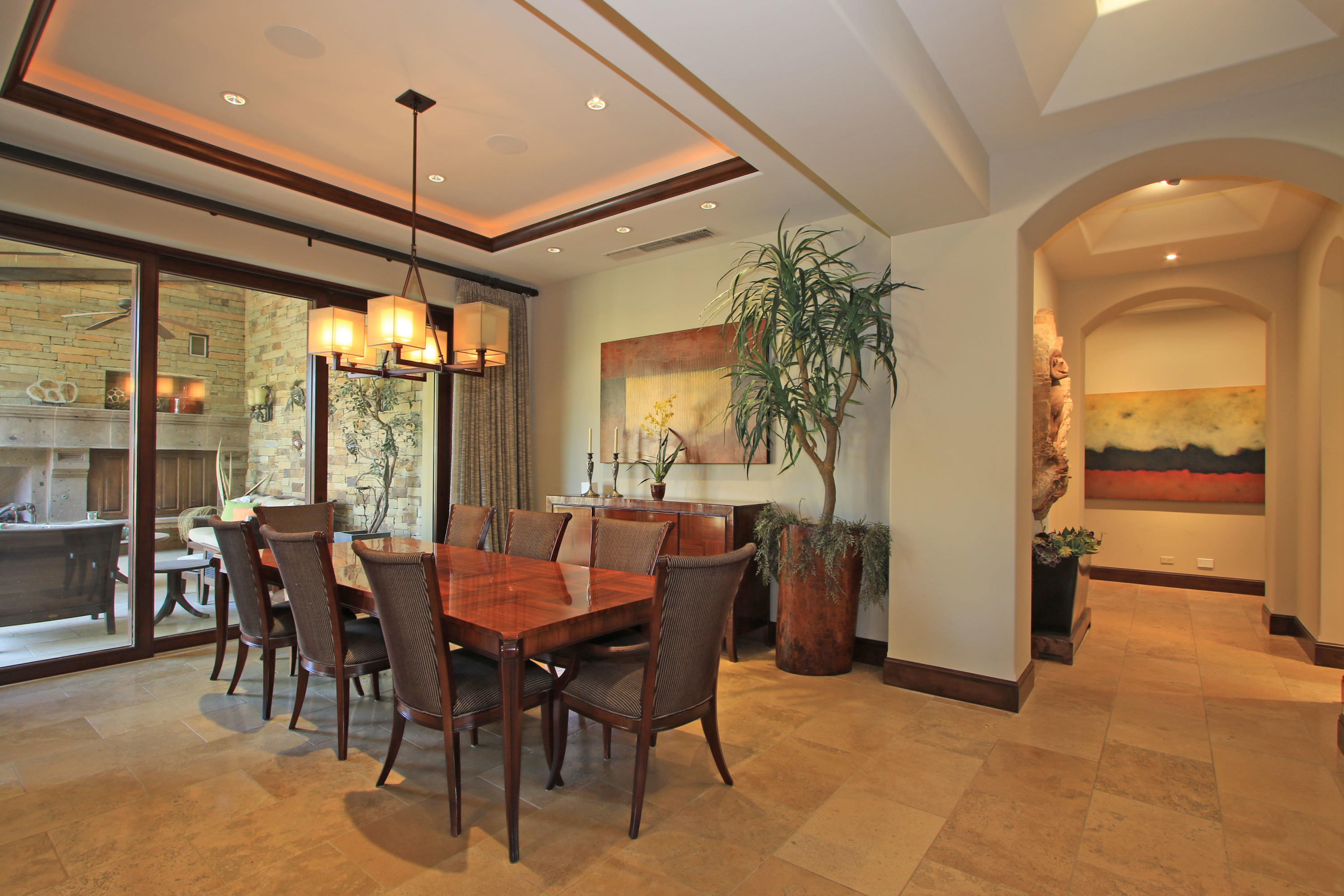 83 Royal St Georges Way Rancho Mirage, CA 92270 - Photo 14 of 123 a view of a dining room with furniture window and outside view