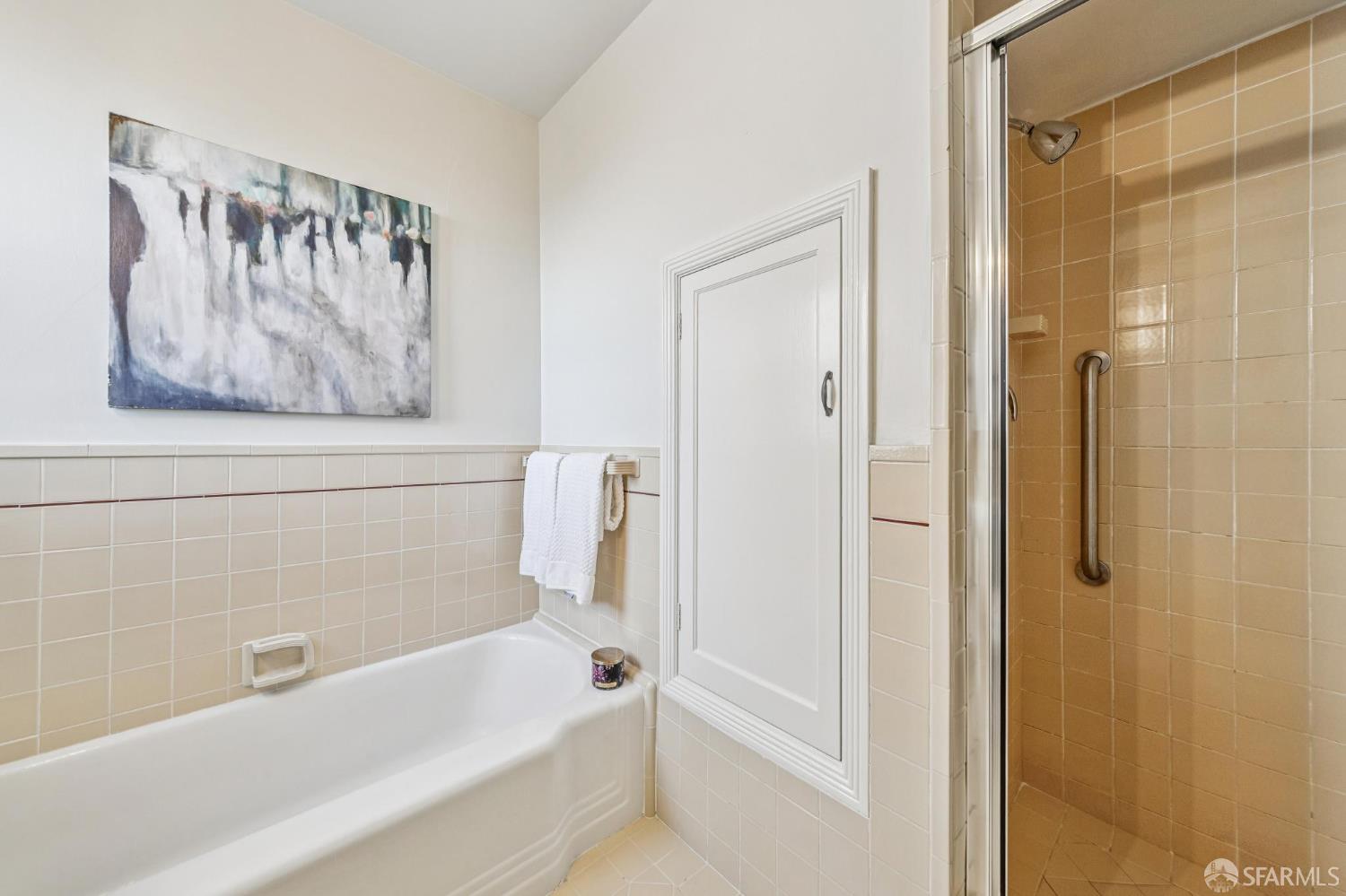 473 Melrose Avenue San Francisco, CA 94127 - Photo 48 of 94 a bathroom with a bathtub and a shower