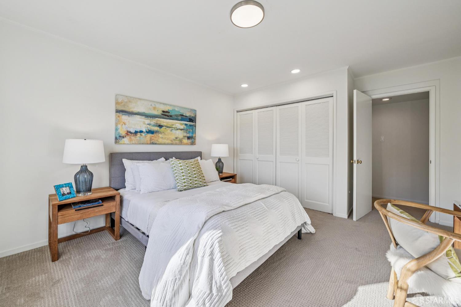 473 Melrose Avenue San Francisco, CA 94127 - Photo 67 of 94 a bedroom with a bed and a painting on the wall