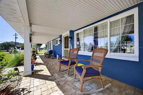 a outdoor space with furniture