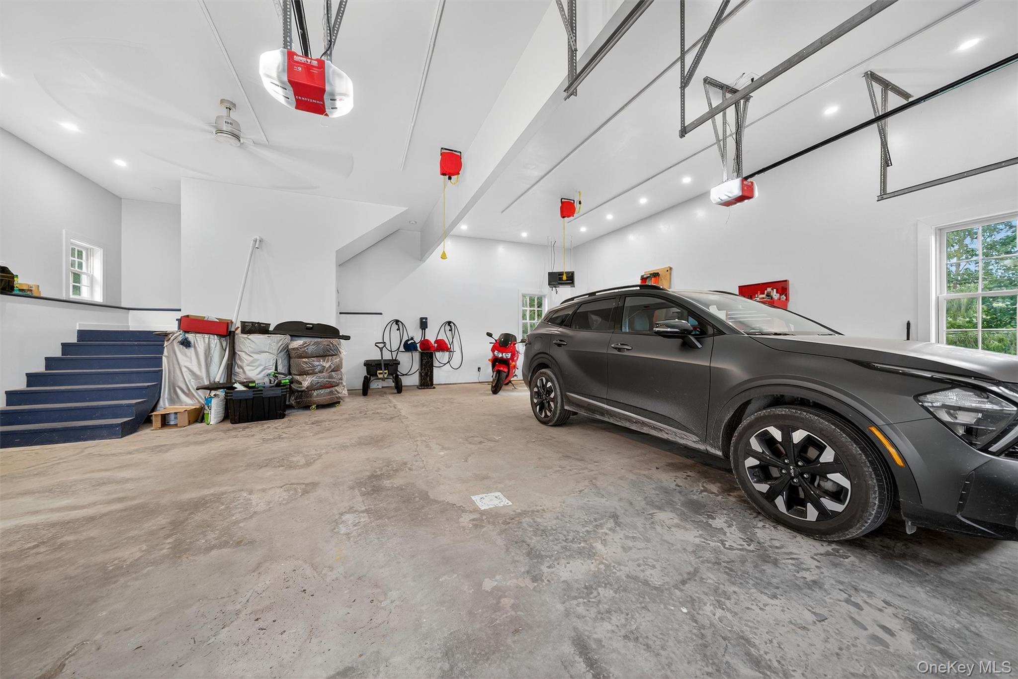 1657 River Road Damascus, PA 18415 - Photo 41 of 43 Garage with a garage door opener and recessed lighting