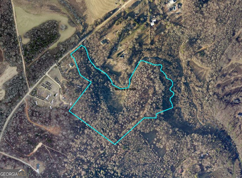 a bird view of a house