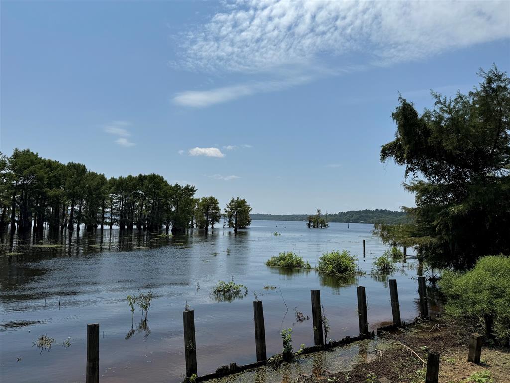 a view of a lake with outdoor space