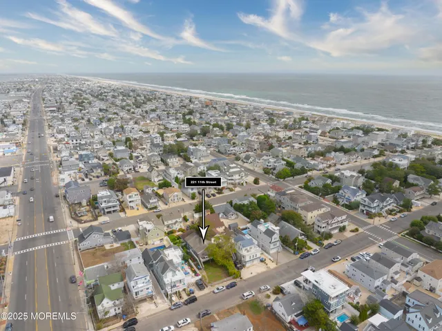 an aerial view of a city