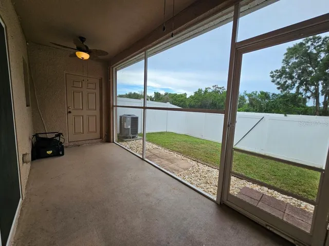 a view of a room with porch area