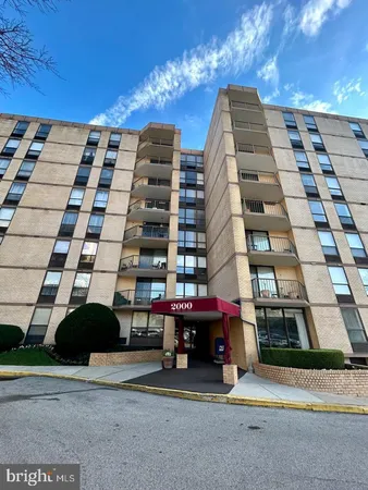 a front view of a building