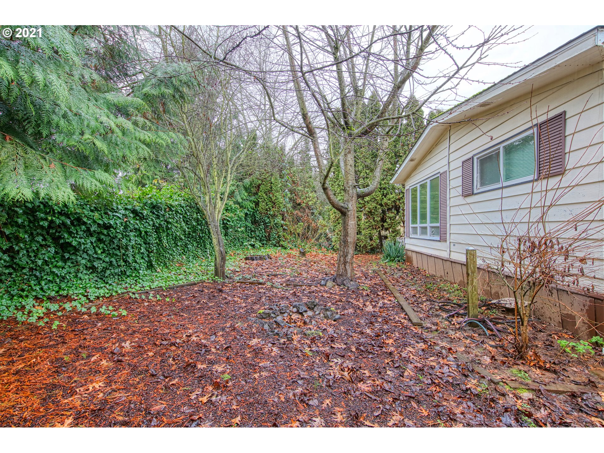 3530 Game Farm Road, Unit 46 Springfield, OR 97477 - Photo 32 of 32 a view of a backyard with large trees