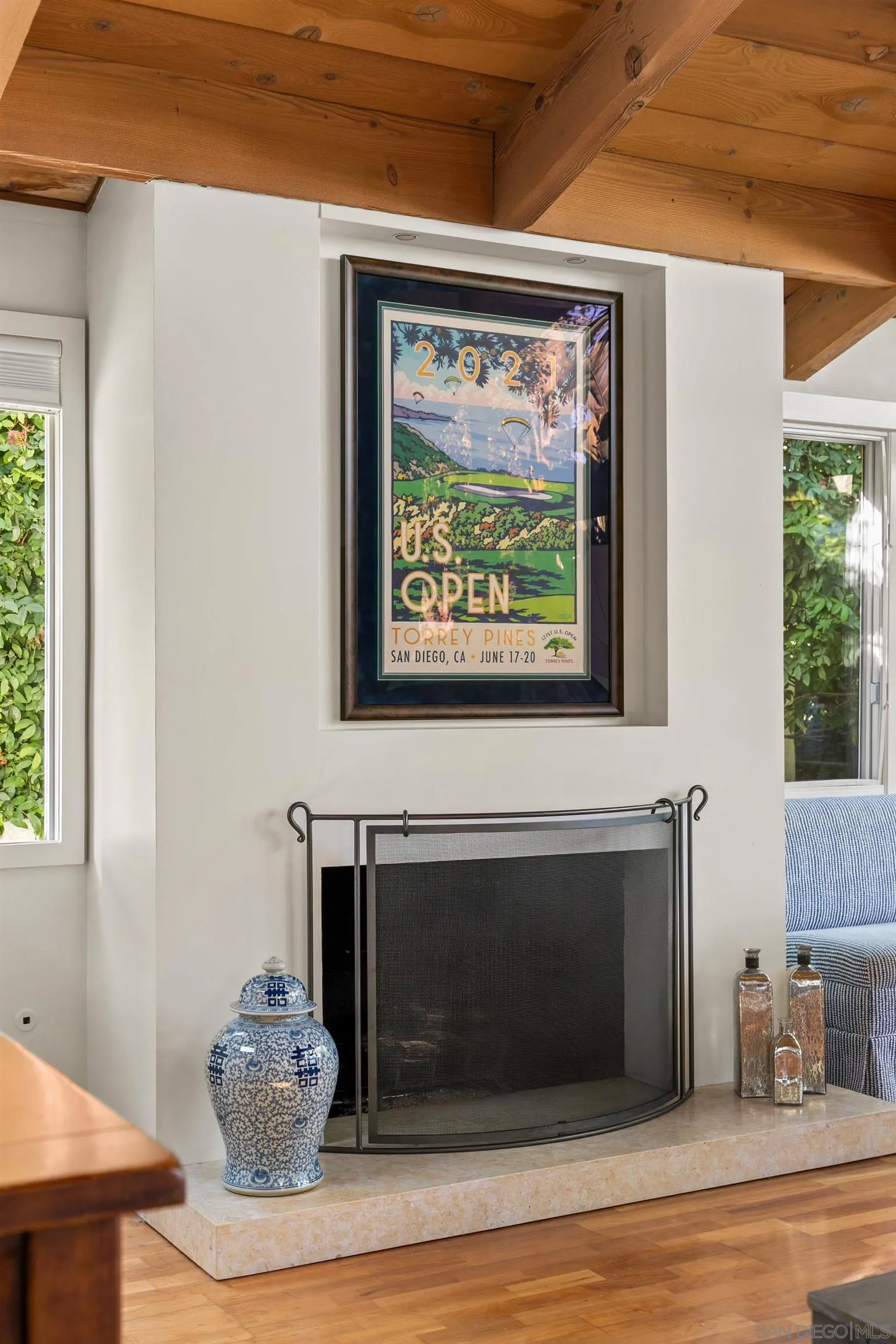 2122 Paseo Dorado La Jolla, CA 92037 - Photo 11 of 31 a living room with furniture and a fireplace