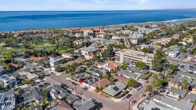 an aerial view of a city